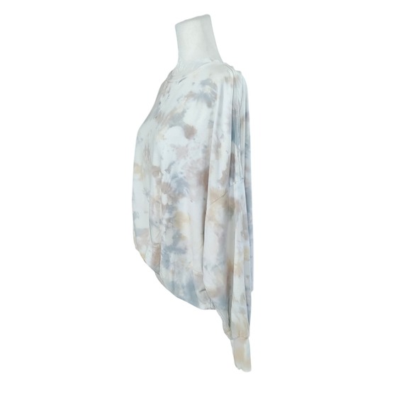 Young Fabulous & Broke Tie Dye Sweatshirt Juliette White Pastel Fairy Womens L - Picture 6 of 11